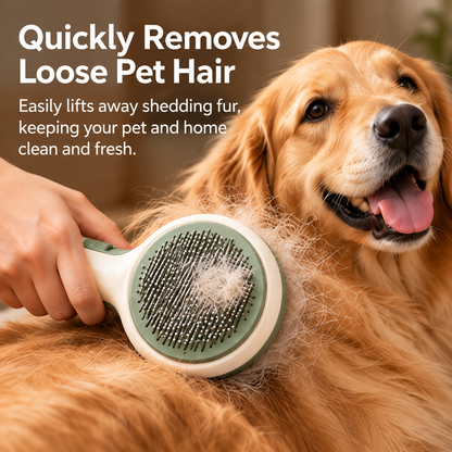 miloeter® Self-Cleaning Pet Grooming Brush for Dogs & Cats