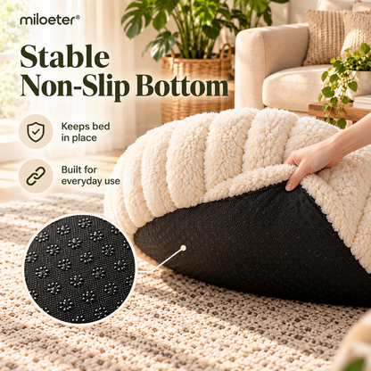 miloeter® Oversized Plush Donut Pet Bed for Dogs & Cats
