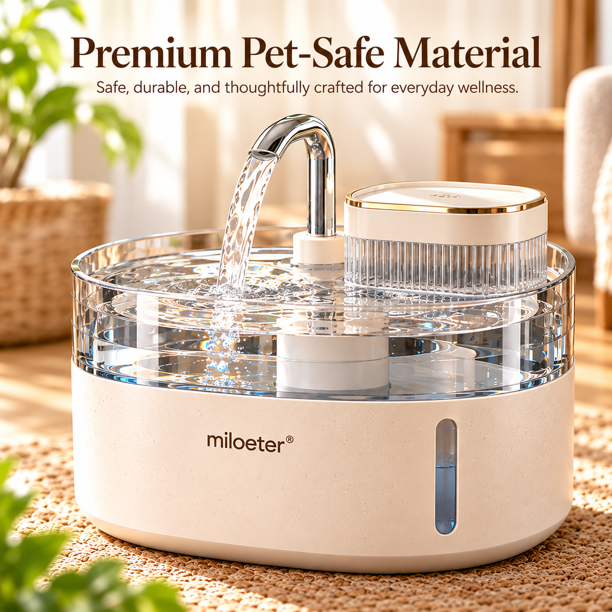 miloeter® Premium Flow Automatic Pet Water Fountain