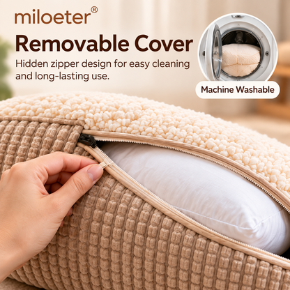 miloeter® Premium Sherpa Bolster Pet Bed for Dogs & Cats