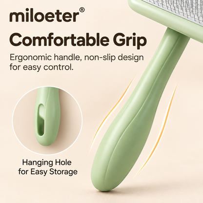 miloeter® Gentle Pet Slicker Brush for Dogs & Cats